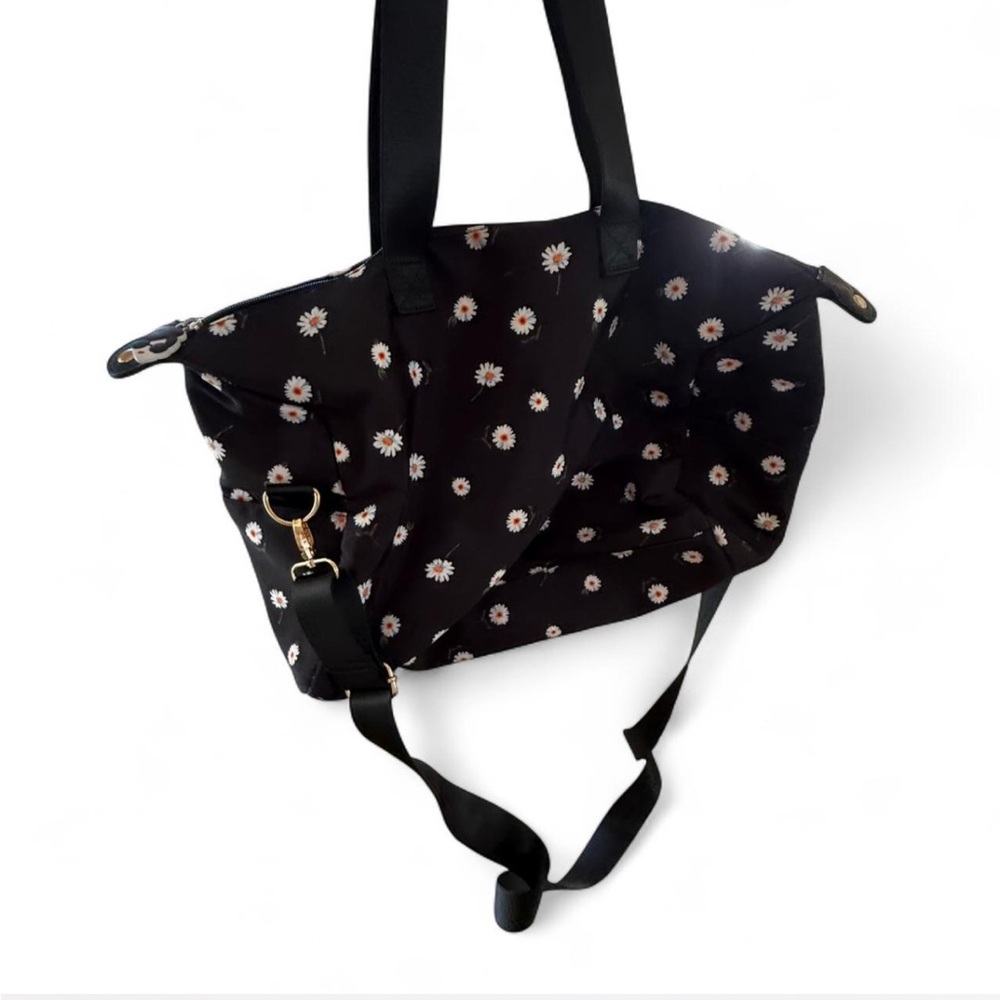 Alice + Olivia Floral Black Tote Bag